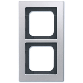 Abb Busch-jaeger axcent afdekraam 2V horizontaal en verticaal titanium ip20 1722-276
