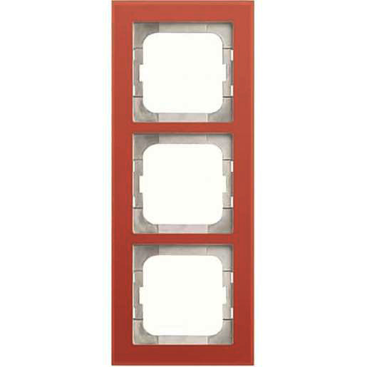 Abb Busch-jaeger axcent afdekraam 3V horizontaal en verticaal roze ip20 1723-227