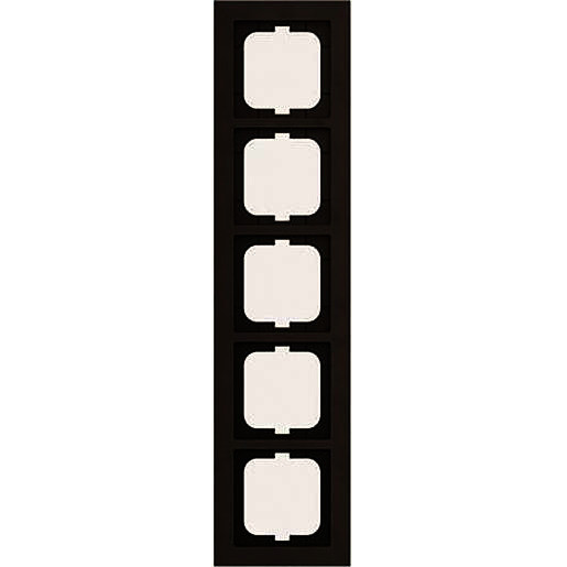 Abb Busch-jaeger axcent afdekraam 5V horizontaal en verticaal bruin ip20 1725-243