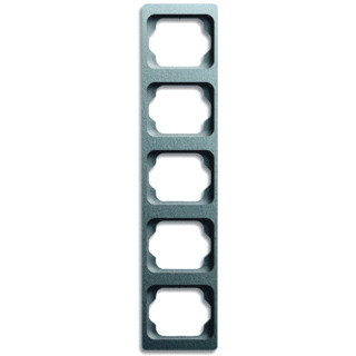 Abb Busch-jaeger alpha afdekraam 5V verticaal titanium ip20 1735 ka-266