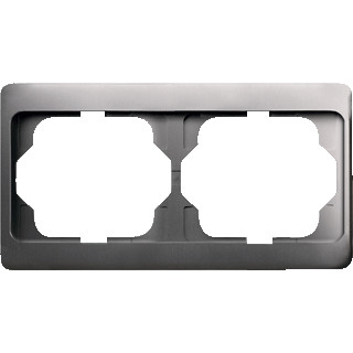 ABB Busch-Jaeger ALPHA exclusive Afdekraam 2V Horizontaal Platina IP20