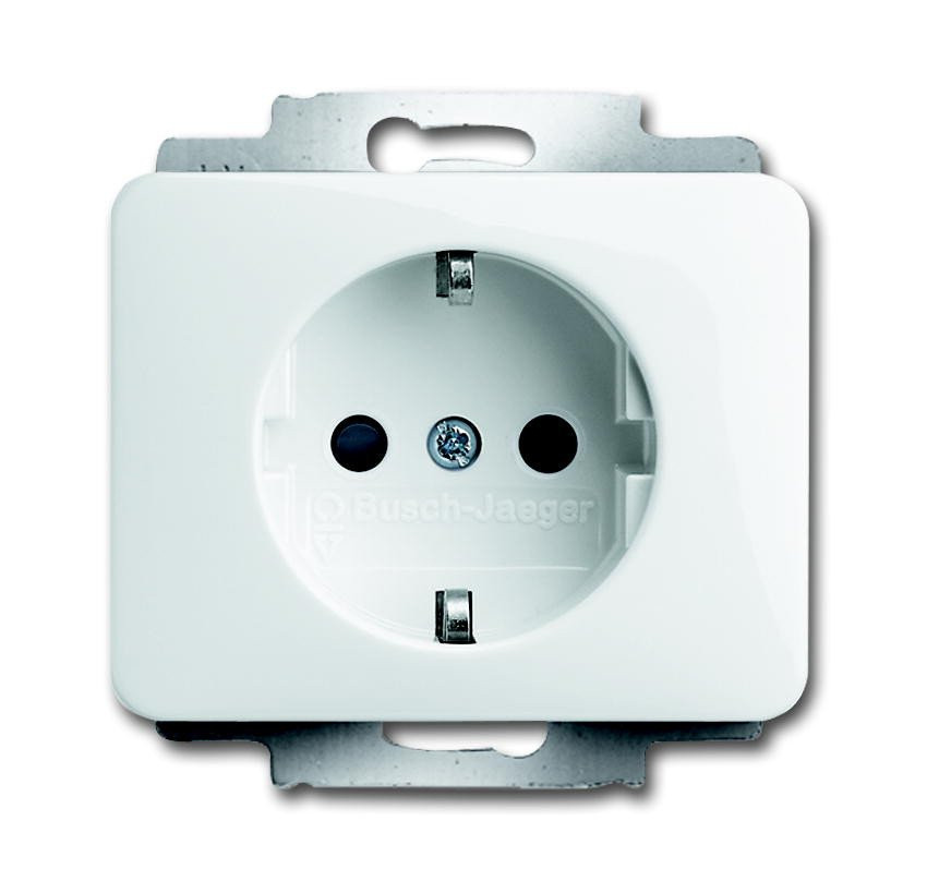 Abb Busch-jaeger alpha nea wandcontactdoos ra 1V wit 2011-0-2498