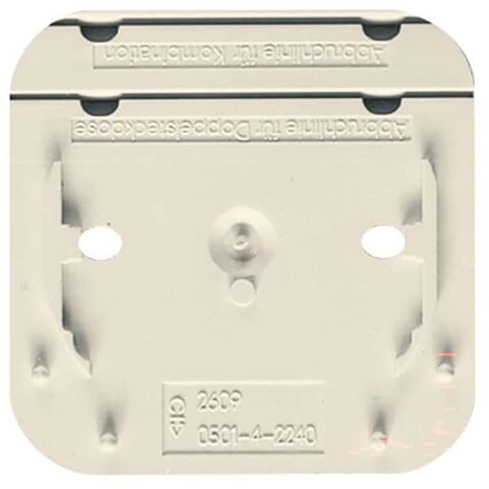 ABB Busch-Jaeger AP Bodemplaat 1V/2V ap creme