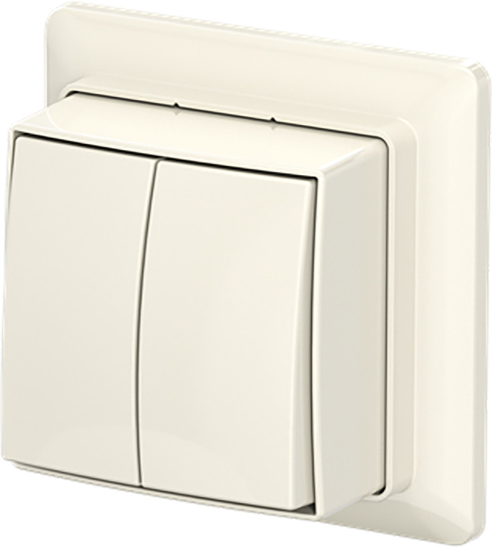 ABB Busch-Jaeger AP plus Schak Serie + plaat opb B-ap+ wit