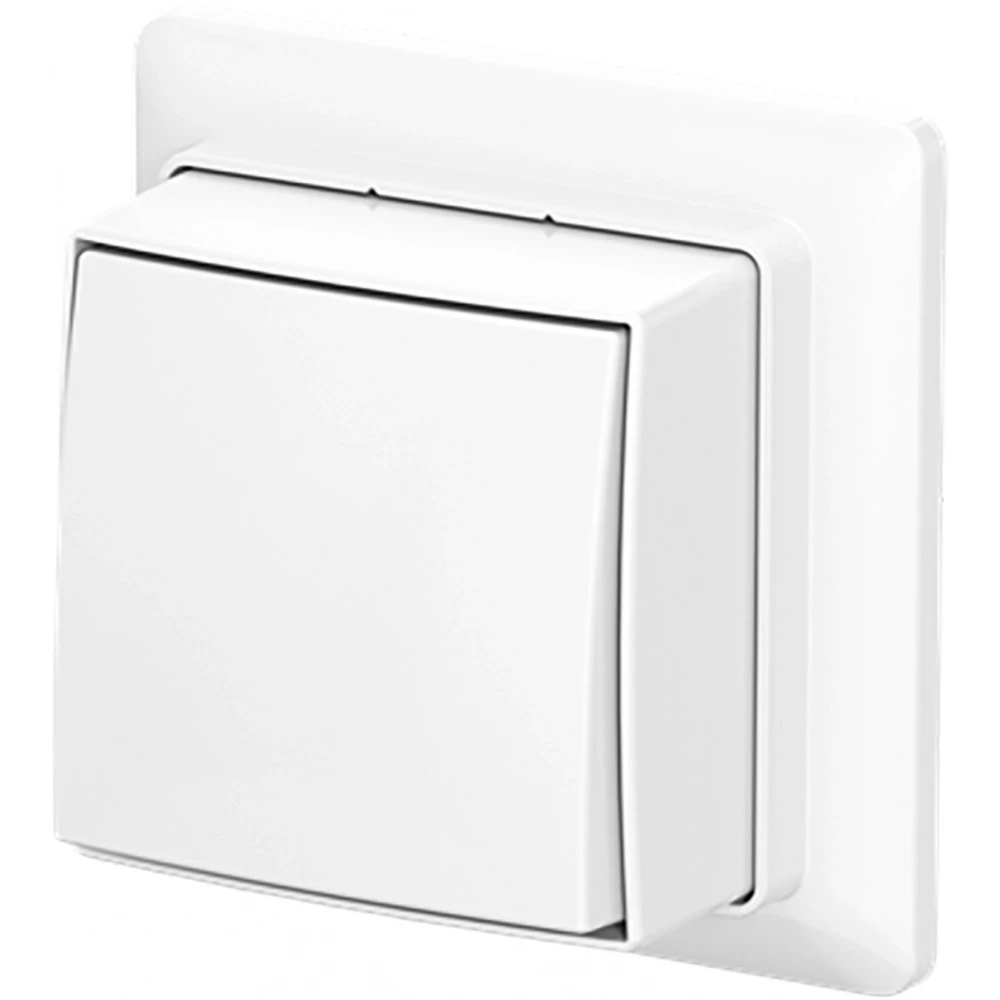 ABB Busch-Jaeger AP plus Schak Wis + plaat opb B-ap+ alpine wit