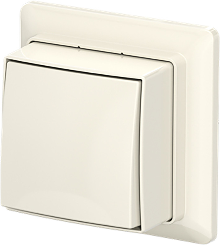 ABB Busch-Jaeger AP plus Schak Wis + plaat opb B-ap+ wit