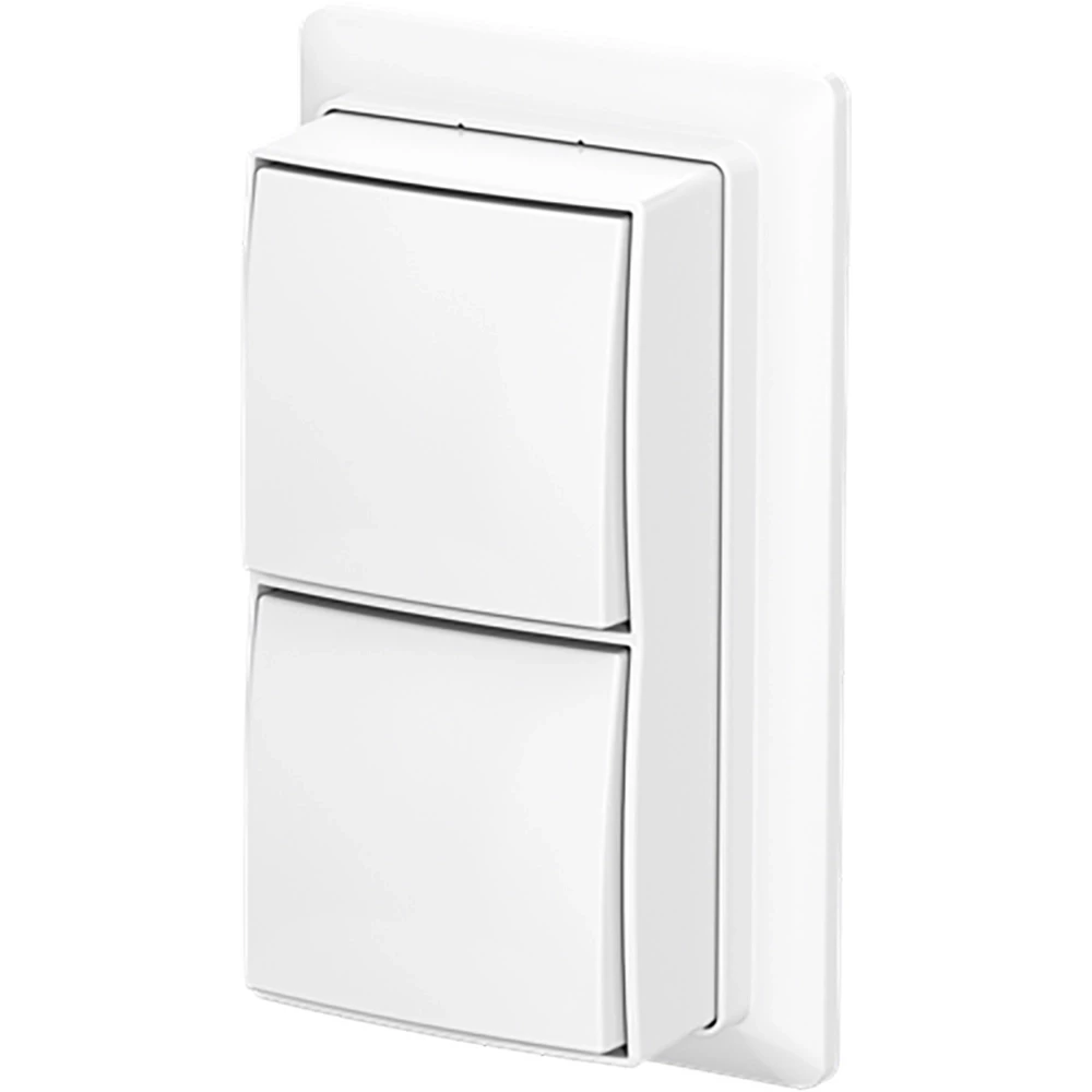 ABB Busch-Jaeger AP plus Schak Wis/wis + plaat opb B-ap+ alpine wit
