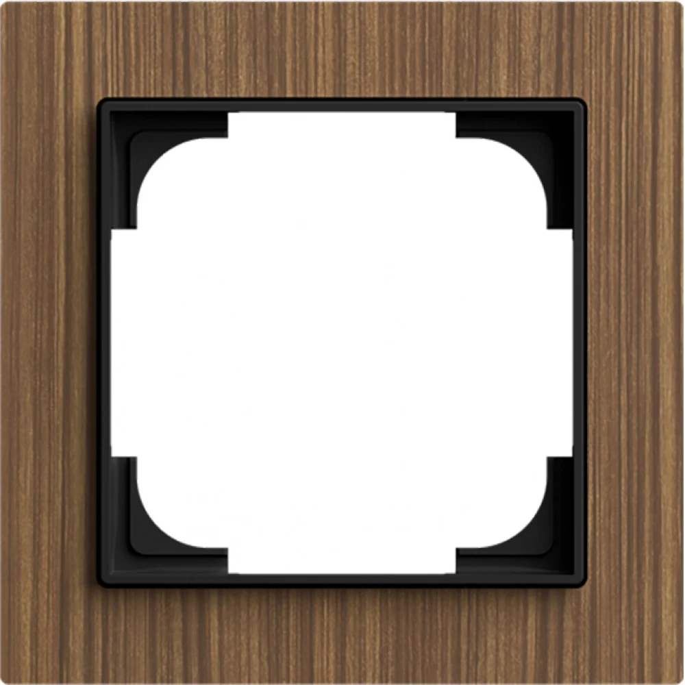 ABB Busch-Jaeger Art linear Afdekraam 1V art-hout walnoot
