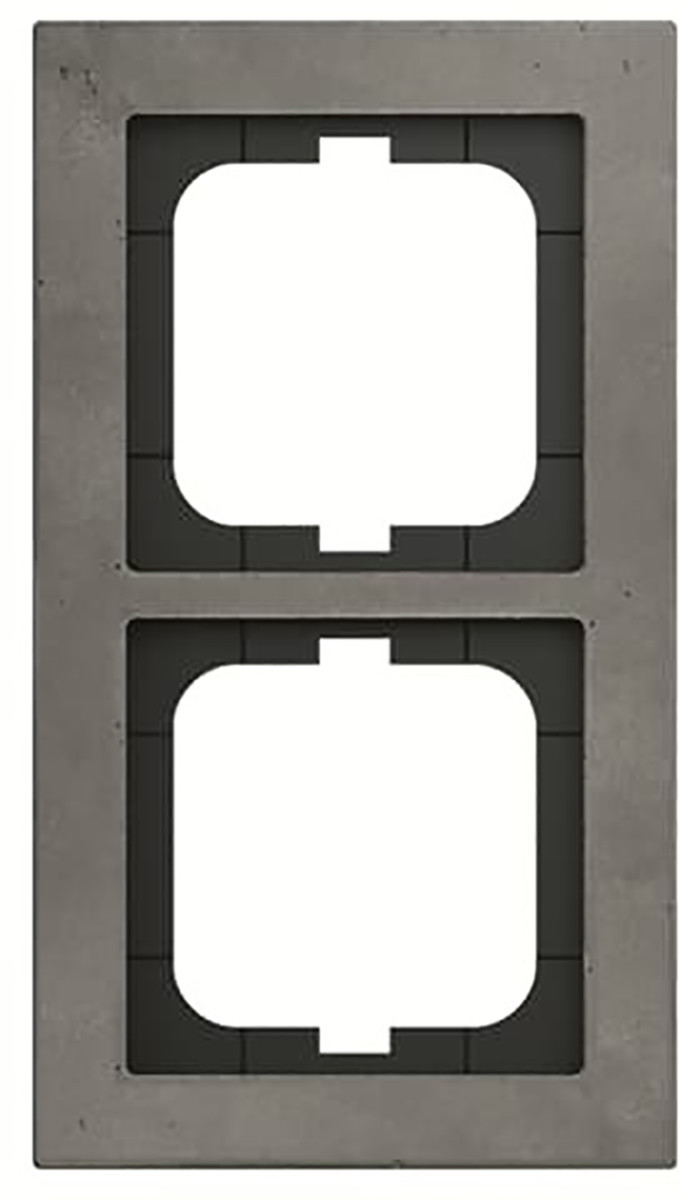 ABB Busch-Jaeger Axcent pur Afdekraam 2V ax-betongrijs