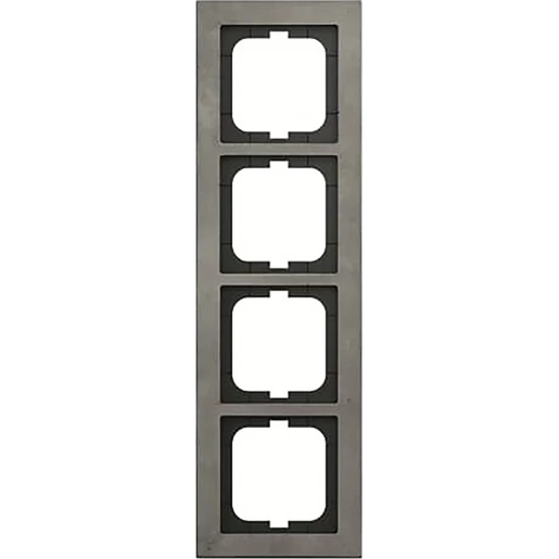 ABB Busch-Jaeger Axcent pur Afdekraam 4V ax-betongrijs