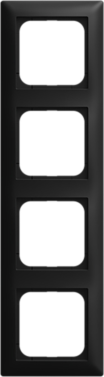 ABB Busch-Jaeger Balance Afdekraam 4-voudig si-B-matzwart