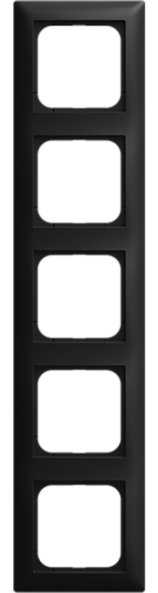 ABB Busch-Jaeger Balance Afdekraam 5-voudig si-B-matzwart
