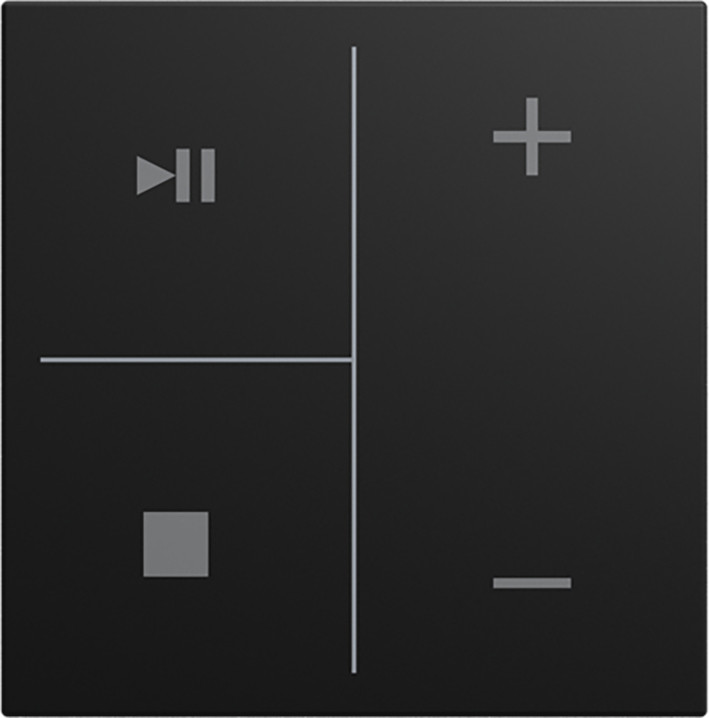 ABB Busch-Jaeger Balance CPL V 4V knop muziek symbool si-B-matzwart