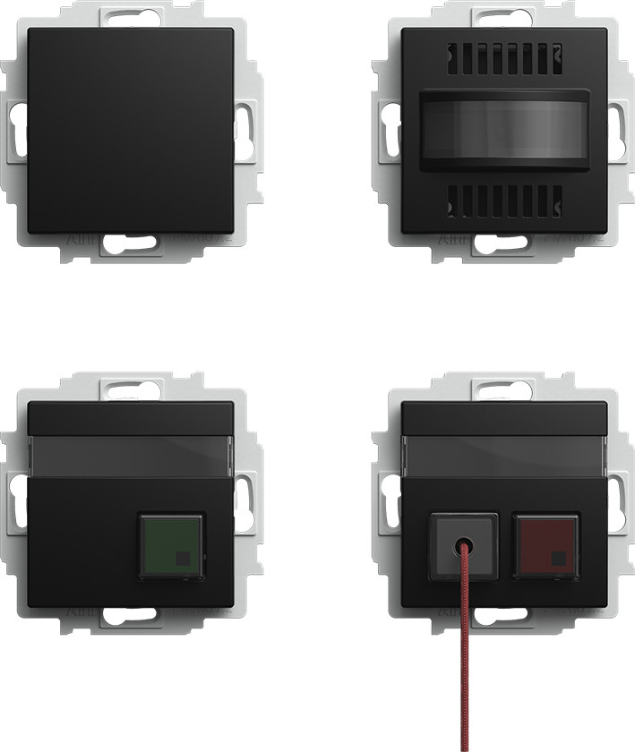 ABB Busch-Jaeger Balance Miva-Toiletset vde0834 si-B-matzwart