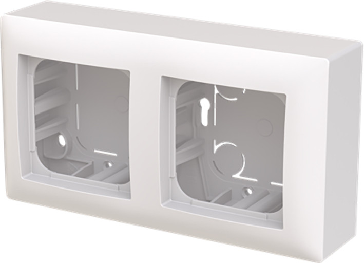 ABB Busch-Jaeger Balance Opbouw Behuizing vlak 2-voudig balance si alpinwit