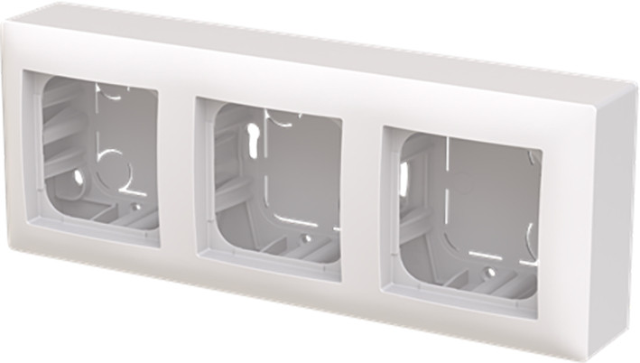 ABB Busch-Jaeger Balance Opbouw Behuizing vlak 3-voudig balance si alpinwit