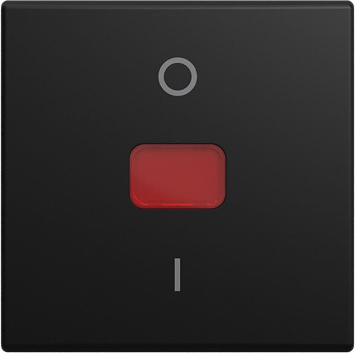 ABB Busch-Jaeger Balance Wip Met opdruk 0 - 1 schroefbaar si-B-matzwart