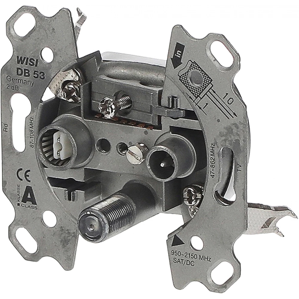 ABB Busch-Jaeger Basiselement multimedia Antennecontactdoos Sat ster