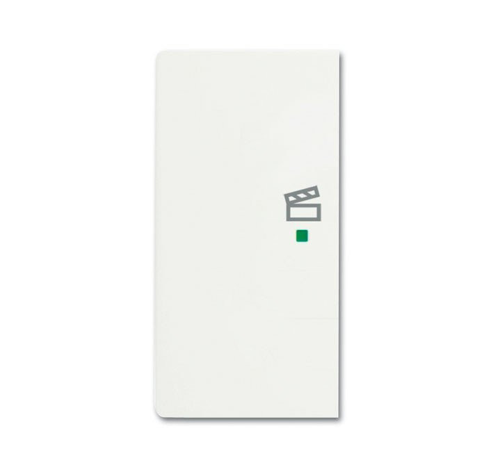 Abb Busch-jaeger free@home tweedelige wip aan-/uit-schakelaar wit