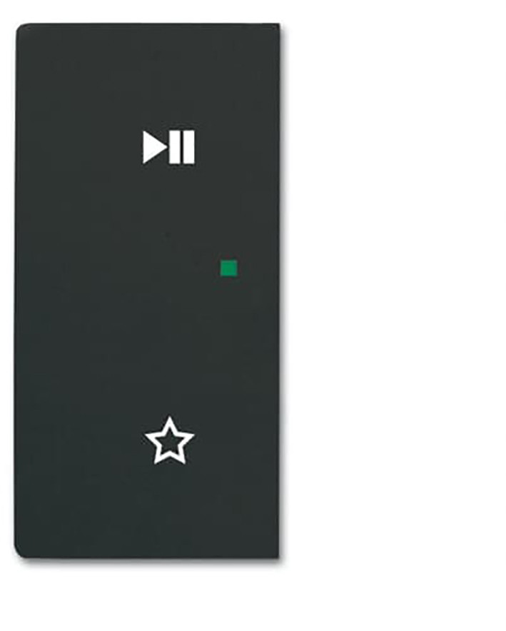 ABB Busch-Jaeger F@home Fah Wip 2-V links, play/pause future mat zwart