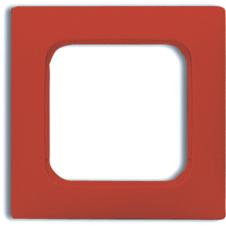 Abb Busch-jaeger afdekraam 1V horizontaal en verticaal rood ip20 2511-217K-103