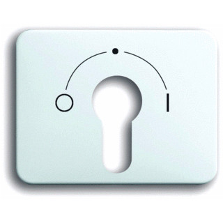 Abb Busch-jaeger alpha sleutel aan-/uit-schakelaar wit
