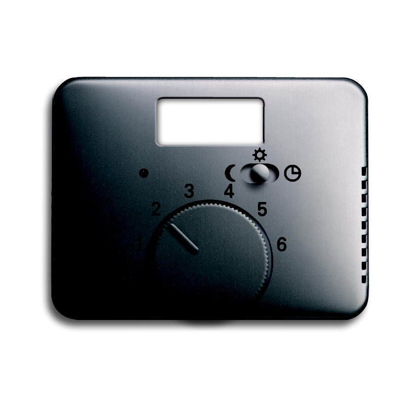 Abb Busch-jaeger alpha draaiknop thermostaat platina