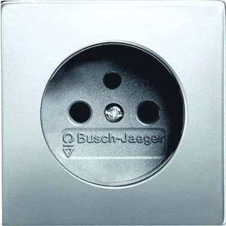 Abb Busch-jaeger pure stainless steel centraalplaat wandcontactdoos roestvaststaal ( RVS )