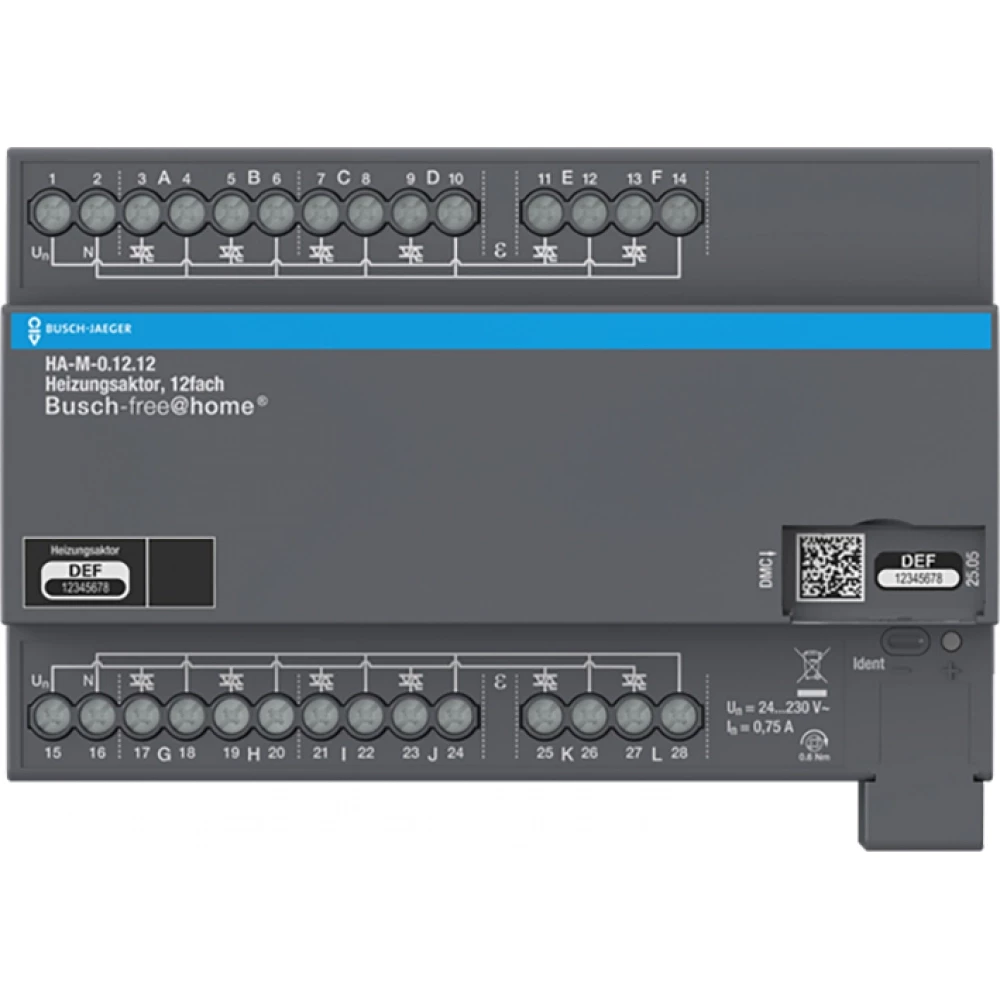 ABB Busch-Jaeger F@home Fah Verwarmingsaktor 230V 12-V din-rail