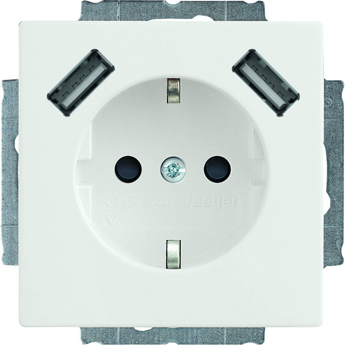 ABB Busch-Jaeger Future, Solo, Axcent, Carat WCD Ra KV + 2xusb-A voeding F-studiowit 2 X usb-A aansluiting