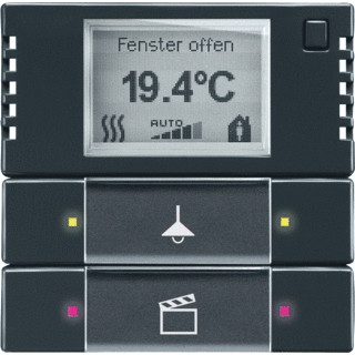 Abb Busch-jaeger KNX bedienelement 2/4V met RTR F-antra