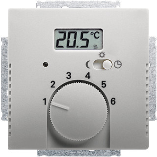 Abb Busch-jaeger pure stainless steel draaiknop thermostaat roestvaststaal ( RVS )