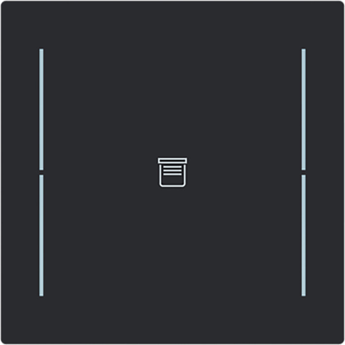 ABB Busch-Jaeger Trevion CPL V 1V drukknop jaloeziesymbool art-matzwart