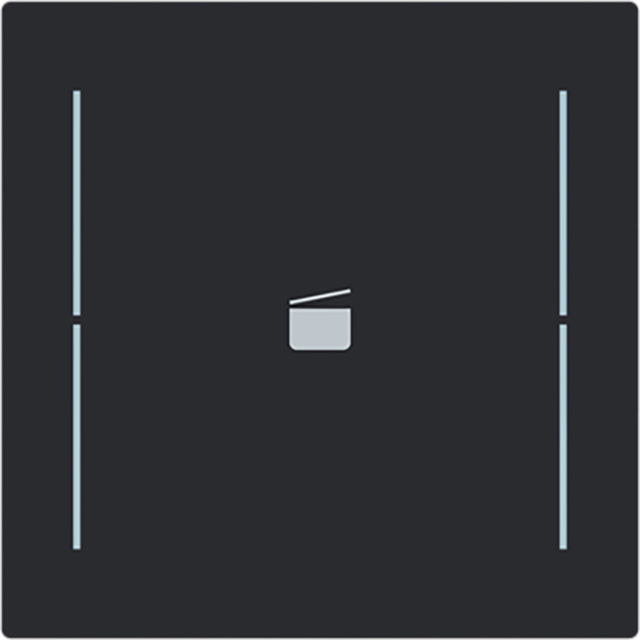 ABB Busch-Jaeger Trevion CPL V 1V drukknop scenesymbool art-matzwart