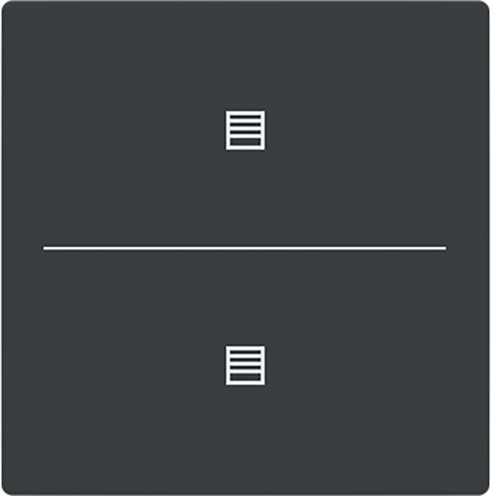 ABB Busch-Jaeger Trevion CPL V 2V drukknop jaloeziesymbool F/S -antraciet platform 63