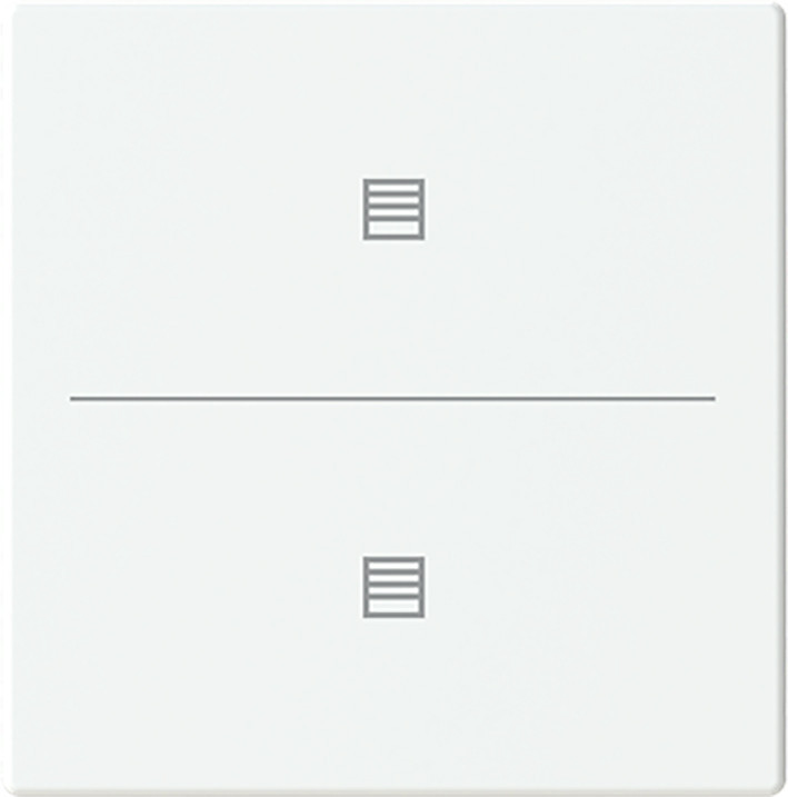 ABB Busch-Jaeger Trevion CPL V 2V drukknop jaloeziesymbool F/S -matwit platform 63