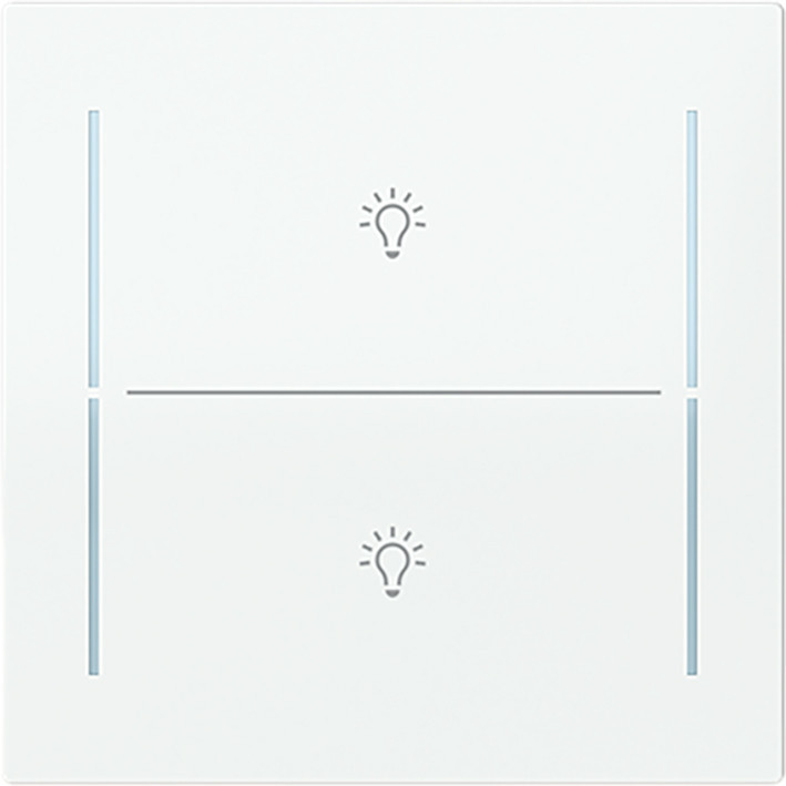 ABB Busch-Jaeger Trevion CPL V 2V drukknop lichtsymbool art-wit