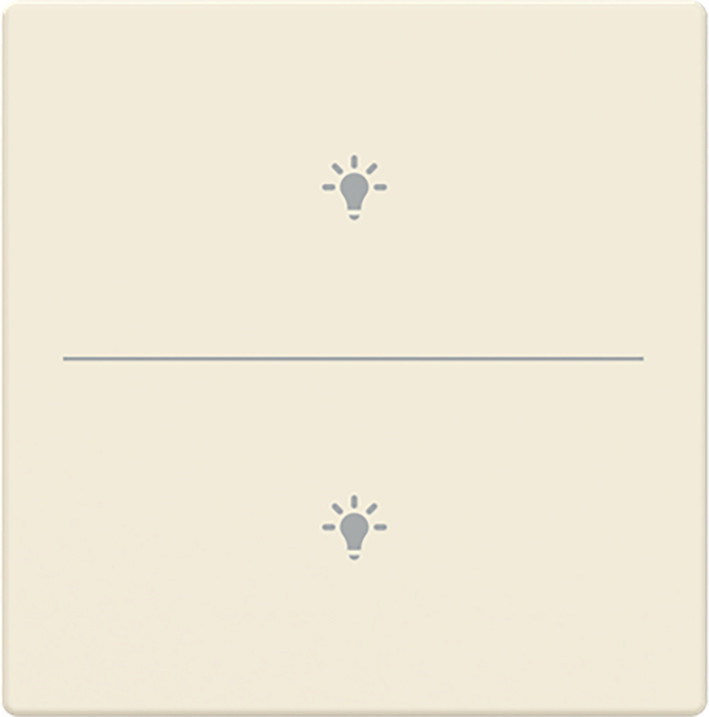 ABB Busch-Jaeger Trevion CPL V 2V drukknop lichtsymbool F/S -ivoor platform 63