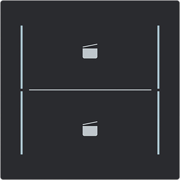 ABB Busch-Jaeger Trevion CPL V 2V drukknop scenesymbool art-matzwart