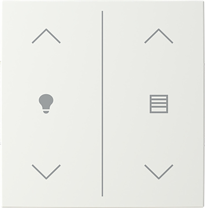 ABB Busch-Jaeger Trevion CPL V 2V wip dim/jaloezie symbool B-alpinwit