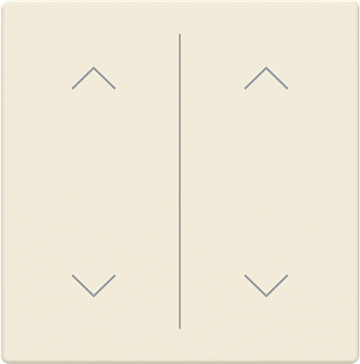 ABB Busch-Jaeger Trevion CPL V 2V wip omhoog/omlaag symbool F/S -ivoor platform 63