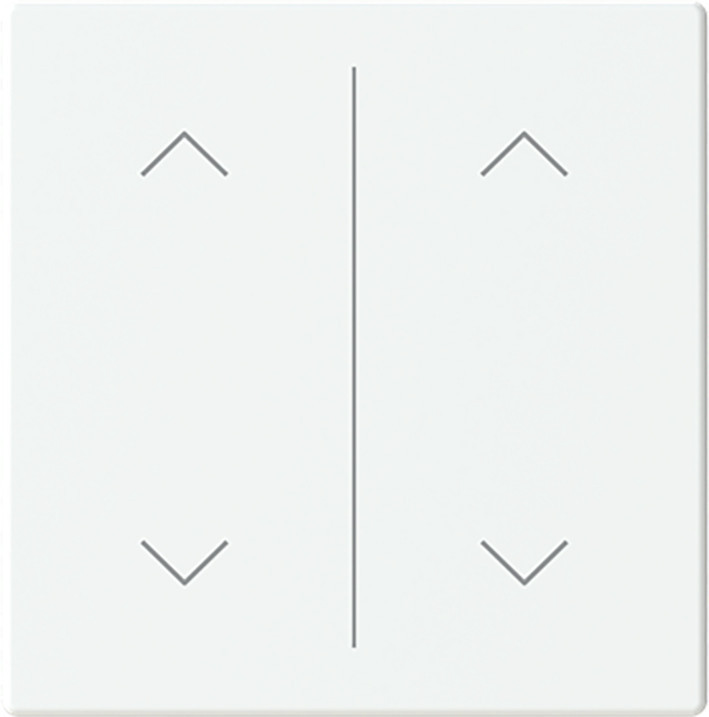 ABB Busch-Jaeger Trevion CPL V 2V wip omhoog/omlaag symbool F/S -matwit platform 63