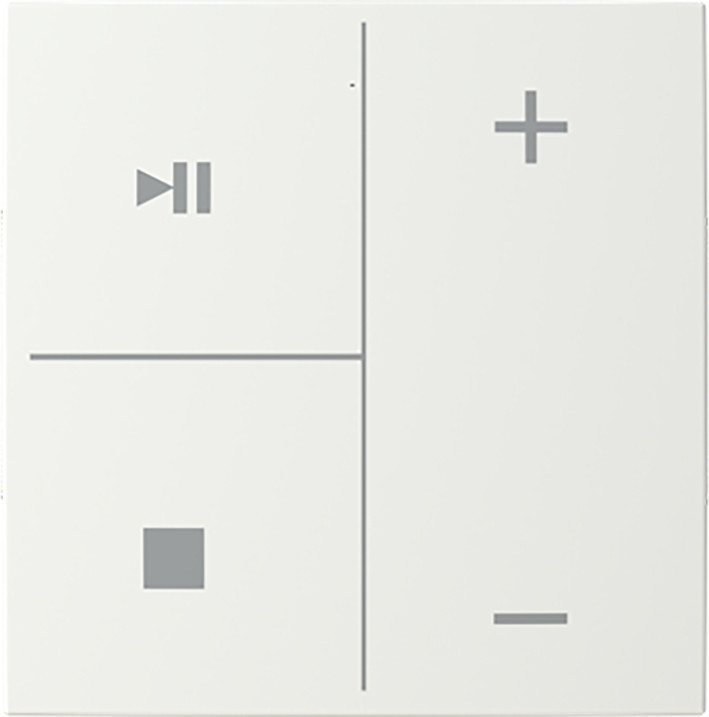 ABB Busch-Jaeger Trevion CPL V 4V knop muziek symbool B-alpinwit