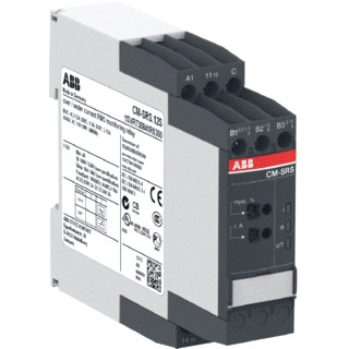 Abb CM-SRS.12S stroom bewakingrelais 1C/O,B-C=0.3-15a RMS 24-240vac/DC me