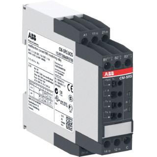 Abb CM-SRS.M2S stroom bewakingrelais 2C/O,B-C=0.3-15a RMS 24-240vac/DC me