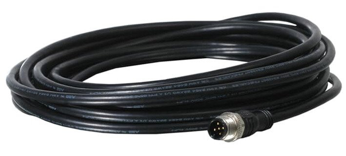 ABB Componenten Jokab 10 M afgeschermde kabel 5x0,34 MM2 met rechte M12 connector, male en 3