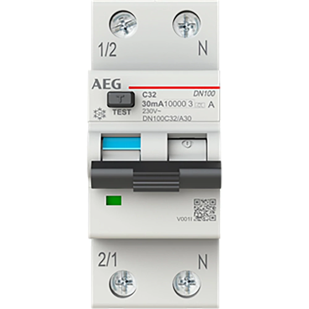 ABB Componenten AEG Aardlekautomaat 1P+N, C kar. 32a, 30ma, 6ka