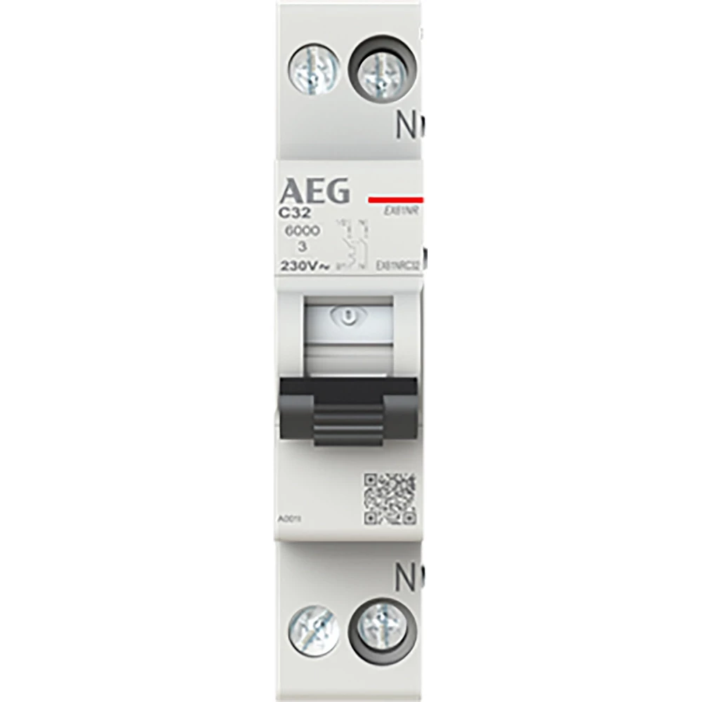 ABB Componenten AEG Installatieautomaat 1P+ N, C kar. 32a, 6ka 1 mod