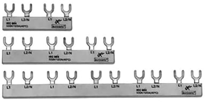 ABB Componenten AEG Kamrail 2P, 10MM2, 12 contacten