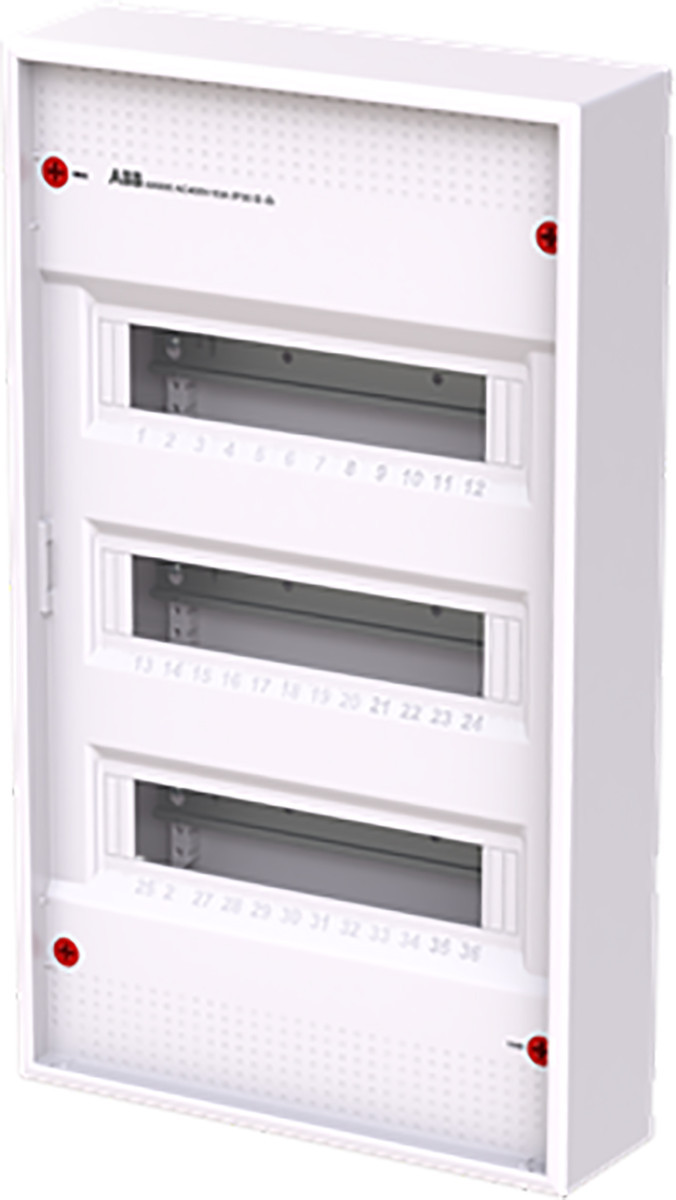 ABB Componenten AK600 Installatiekast, 36M, 3R, zonder deur, ral9016